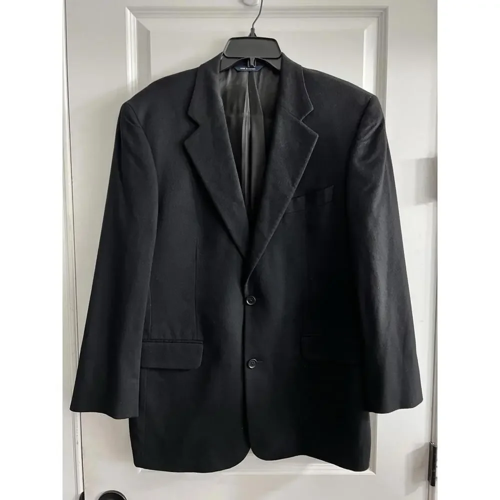 Brooks Brothers Loro Piano Men’s Pure Cashmere Blazer Jacket Sport Coat 40R Blk